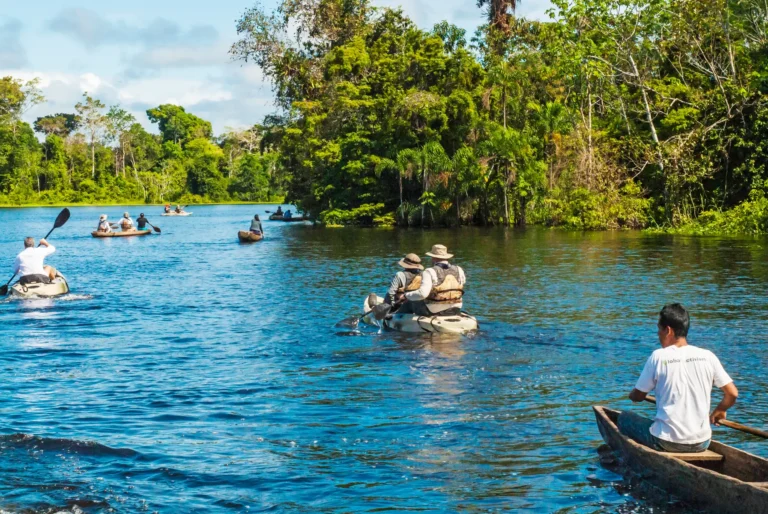 canoeing in the Amazon - travel agency